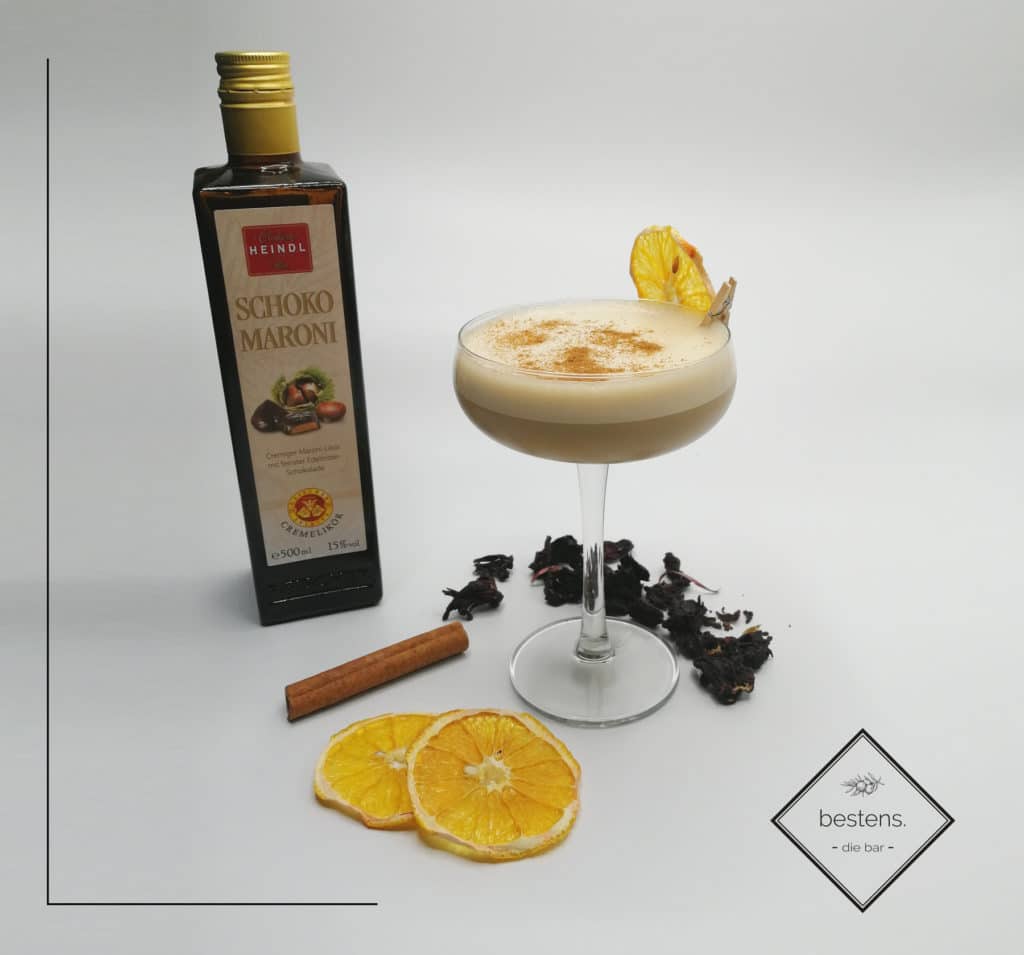 schoko maroni likör cocktail von heindl